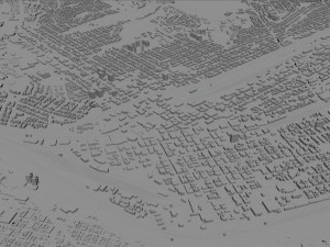 El Paso Texas city USA 60km Model 3D