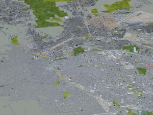 El Paso Texas city USA 60km 3D Model