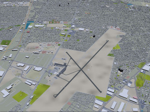 El Paso Texas city USA 60km Model 3D