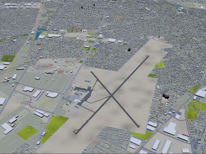 El Paso Texas city USA 60km 3D Model
