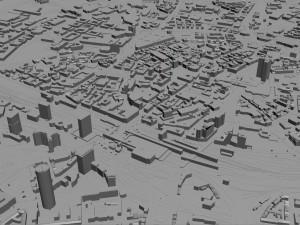 Essen city Germany 40km 3D Modell