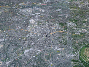 Essen city Germany 40km 3D Modell