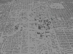 Fort Lauderdale city Florida USA 40km 3D Model