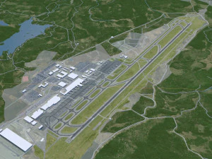 Gothenburg city Sweden 80km 3D Model