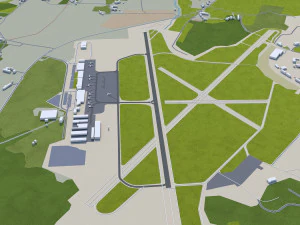 Gothenburg city Sweden 80km 3D Model