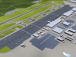 Gothenburg city Sweden 80km 3D Модель