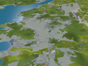 Gothenburg city Sweden 80km 3D Модель