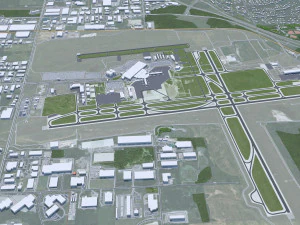Grand Rapids city Michigan USA 40km 3D Model