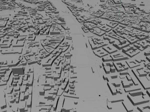 Graz city Austria 40km 3D Model