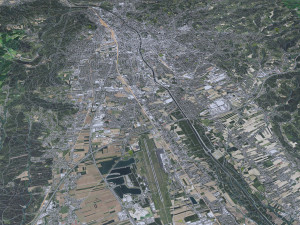 Graz city Austria 40km Modello 3D