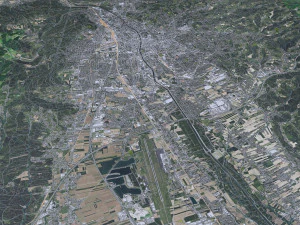 Graz city Austria 40km 3D Model