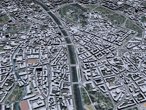 Graz city Austria 40km 3D Model