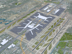 Guangzhou city China 90km 3D Модель