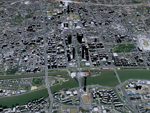 Guangzhou city China 90km 3D Модель