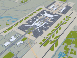 Guangzhou city China 220km 3D Model