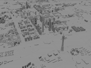 Guangzhou city China 220km Modelo 3D
