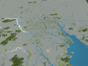 Guangzhou city China 220km Modelo 3D