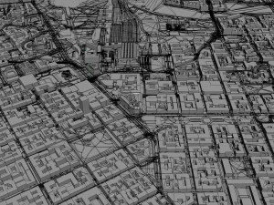 Helsinki city Finland 50km 3D Model