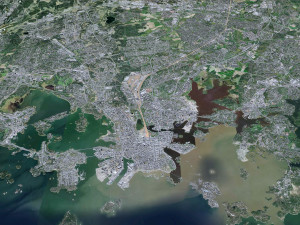Helsinki city Finland 50km 3D Model