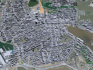 Helsinki city Finland 50km 3D Model