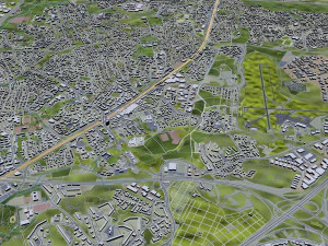 Helsinki city Finland 50km 3D Model