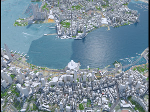 Hong Kong city 70km Modelo 3D