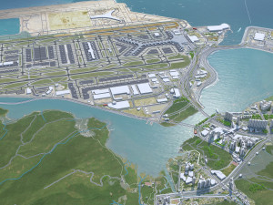 Hong Kong city 70km Modelo 3D