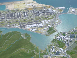 Hong Kong city 70km 3D Model