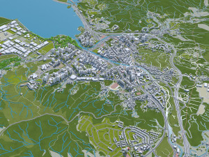 Hong Kong city 70km Modelo 3D