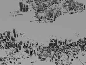 Hong Kong city 70km Modelo 3D