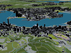 Hong Kong city 70km Modelo 3D