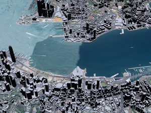 Hong Kong city 70km Modelo 3D
