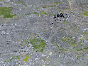 Houston city Texas USA 100km Modèle 3D