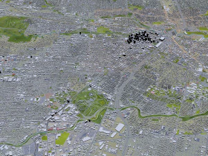 Houston city Texas USA 100km 3D Model
