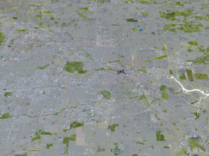 Houston city Texas USA 100km Modèle 3D
