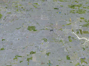 Houston city Texas USA 100km 3D Model