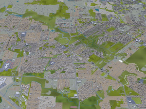 Houston city Texas USA 100km Modèle 3D