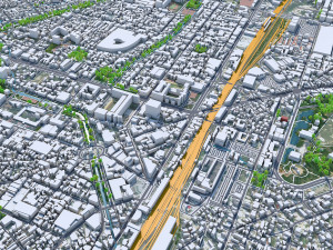 Hsinchu city Taiwan 50km Modelo 3D
