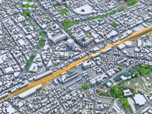 Hsinchu city Taiwan 50km Modelo 3D