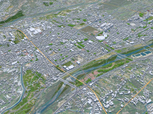 Hsinchu city Taiwan 50km Modelo 3D