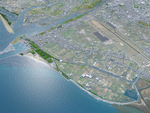 Hsinchu city Taiwan 50km Modelo 3D