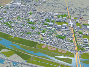 Hsinchu city Taiwan 50km Modelo 3D