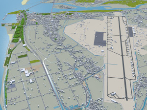 Hsinchu city Taiwan 50km Modelo 3D