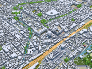 Hsinchu city Taiwan 50km Modelo 3D