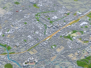 Hsinchu city Taiwan 50km Modelo 3D