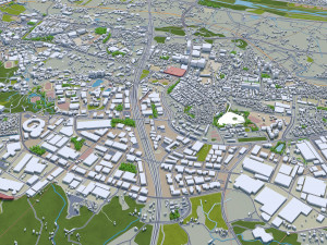 Hsinchu city Taiwan 50km Modelo 3D