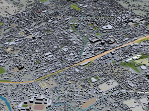Hsinchu city Taiwan 50km Modelo 3D