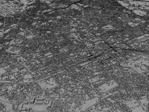 Hsinchu city Taiwan 50km Modelo 3D