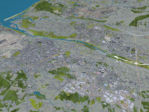 Hsinchu city Taiwan 50km Modelo 3D
