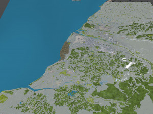 Hsinchu city Taiwan 50km Modelo 3D